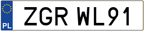Trailer License Plate